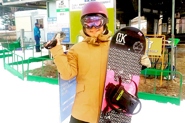 OJK所属 スノーボーダー 松島 しのぶ